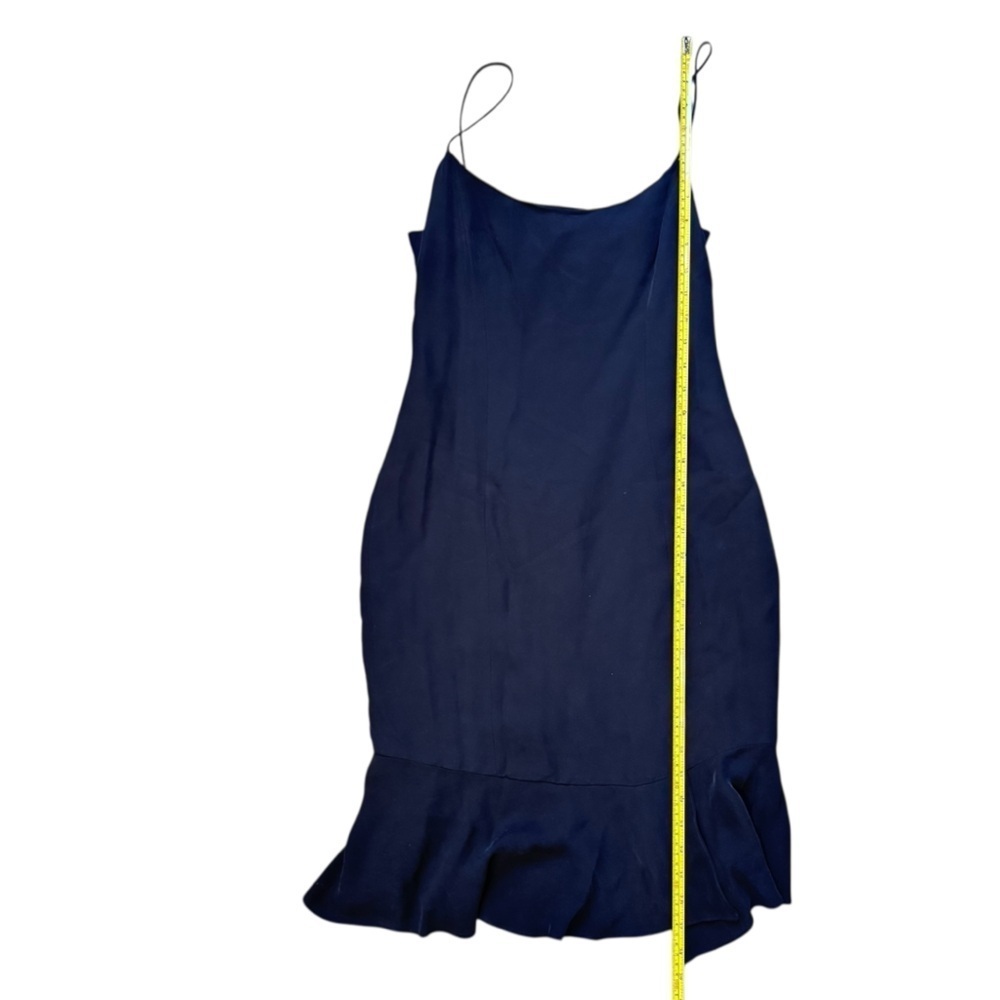 Milly Black Slip Cocktail Dress with Mermaid Hem Size 2 - Picture 9 of 16